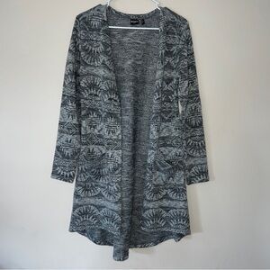 Cruel Denim Womens Small Cardigan Sweater Knit Long Lightweight Geometric Size S